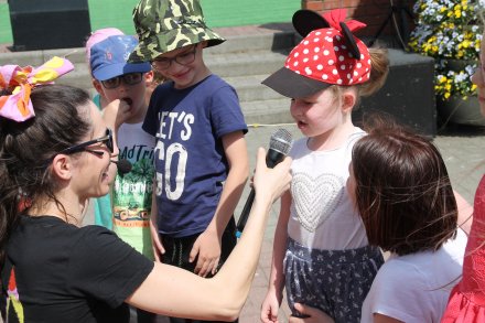 Zabawa na Wiślańskim rynku